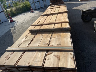 Ca. 84x Douglas Wisselsponning, 18x190mm, lengte 500cm